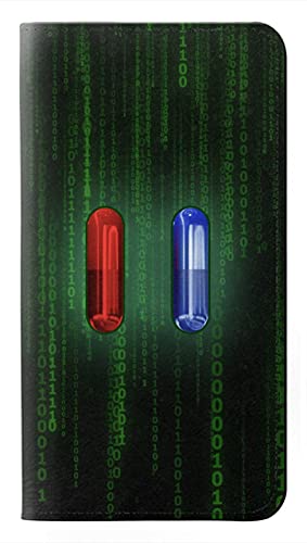 Carte ID Slots Innovedesire Red Pill Blue Pill Capsule Flip Case Cover Custodia per iPhone 13