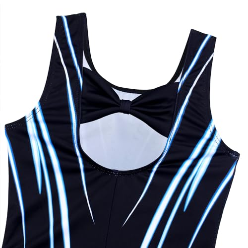 Image of MODAFANS Leotards for Girls Gymnastics with Shorts Dance unitards Tumbling Biketards with Hair Scrunchie for3-13T