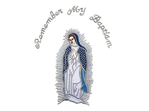 Image of Baby Boy Kid Christening Baptism Communion White Suit Mary Maria Stole Sm-7