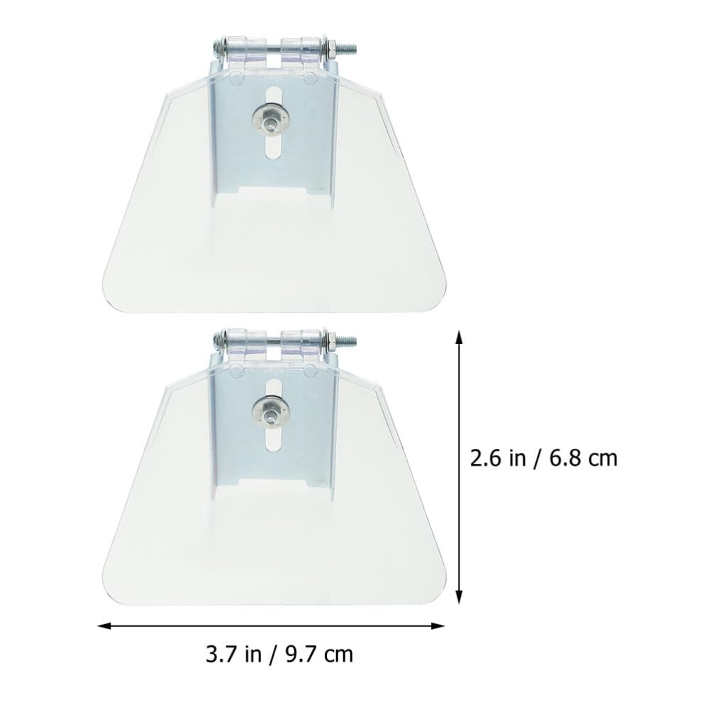 Uonlytech Bench Eye Shield 2pcs Replacement Guards Screws Stainless Steel Construction