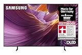 Samsung OLED 4K S85F 55 Zoll (138 cm) UHD Fernseher, NQ4 AI Gen2 Prozessor,4K Upscaling, OLED HDR, Farben Pantone validiert, Dolby Atmos, Gaming-Hub, Knox Security, Samsung Vision AI Smart TV