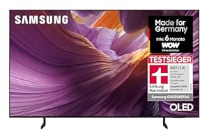 Samsung OLED 4K S85F 55 Zoll (138 cm) UHD Fernseher, NQ4 AI Gen2 Prozessor,4K Upscaling, OLED HDR, Farben Pantone validiert, Dolby Atmos, Gaming-Hub, Knox Security, Samsung Vision AI Smart TV
