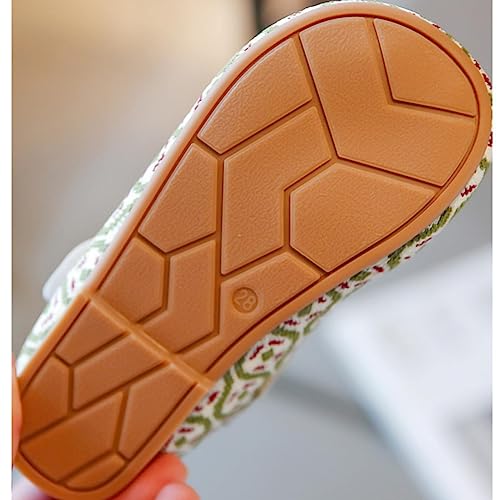 Kids Girls Casual Shoes Spring/Summer Short Heel Ethnic Printing Rubber Sole Birthday gift for 4 month old baby girl3