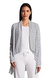 Women's Long Sleeve Sun Wrap - UPF 50+ Sun Protection - Marietas in White/Navy Stripe