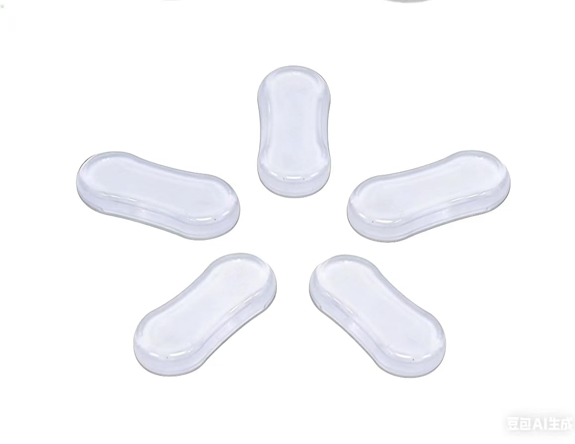 5 Pieces Toilet Seat Bumpers, Universal Buffer Toilet Lid Rubber Bumpers Strong Adhesive Bidet Bumpers Used for Home, Hotel, Hospital
