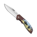 Navaja Albainox 3D - Toro (9,20 cm) | Navaja de acampada Toro en 3D (9,20 cm). Acero inoxidable