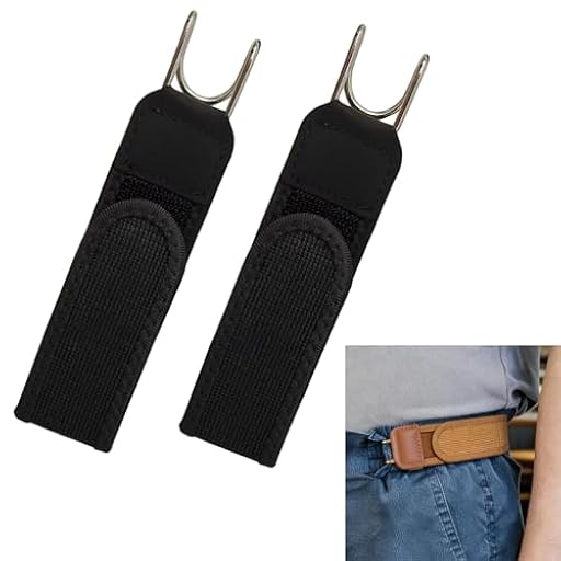 Genérico Cinturón elástico táctico con gancho de metal de 2 piezas, cinturón unisex sin hebilla con ganchos de metal, cinturones tácticos laterales ajustables para hombres y mujeres, 4 cm de ancho | Ya disponible en tu tienda friki favorita! En mundofriki.es!