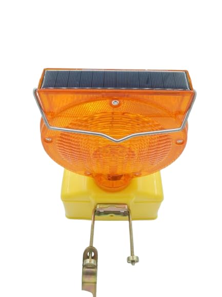 LEDWORK Lot de 12 Lampe DE Chantier LED Solaire, AUTONOMIE 80H, Portable, Resistant, DECLENCHELENT Automatique, Clignotante (10 + 2 gratuites)