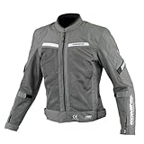 [KOMINE] 2025モデル JK-177 エニグマライト ハーフメッシュジャケット バイク用 春夏向け CE規格プロテクター メッシュ Olive L