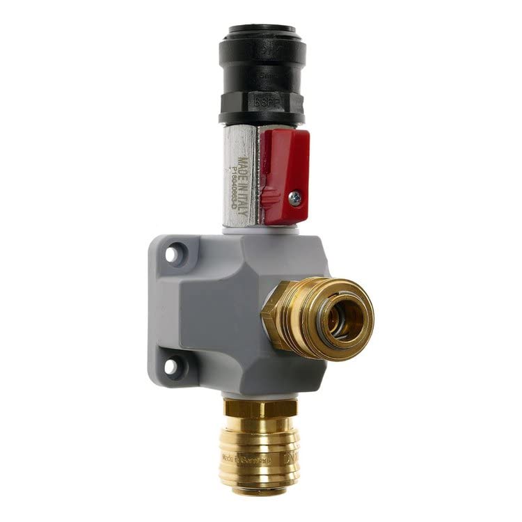 Druckluftverteiler EMASK 12-1/1 Ø 12 mm Kupplung 2-fach Kunststoff Steckverbinde