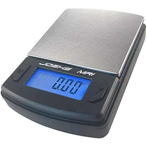 JOSHS Digitalwaage Feinwaage Briefwaage die in 0,01 g Schritten präzise bis 100g wiegt - Taschenwaage, Laborwaage, Goldwaage, Tischwaage - Wiegefläche aus hochwertigem Edelstahl Cover