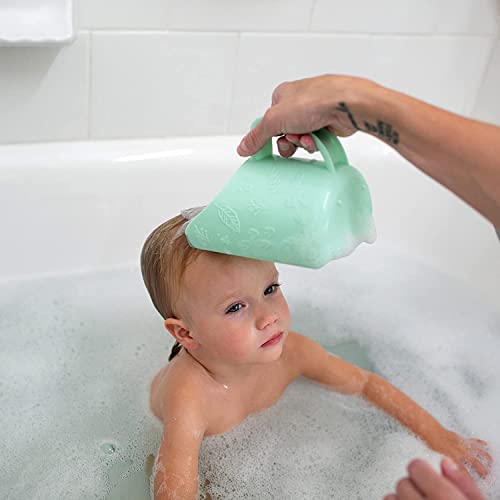 Image of Dr. Brown's CleanUp Dino-Scoop Baby Bath Toy Organizer and Dino-Pour Bath Rinse Cup, 0m+, BPA Free, Certified Plastic Neutral
