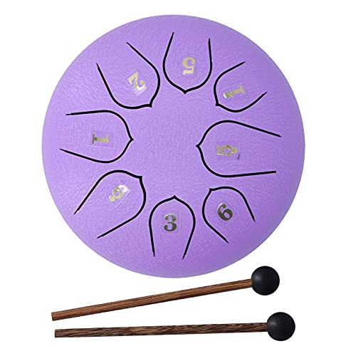 Set de Tambor de Lengüeta 6 Pulgadas 8 Tonos con Baquetas miniatura 1