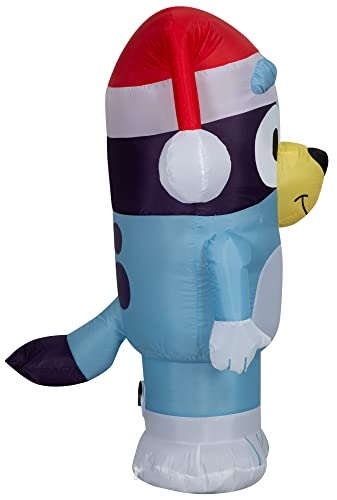 Gemmy 882399 Bluey Christmas Airblown Inflatable In Santa Hat Bluey thumb #2