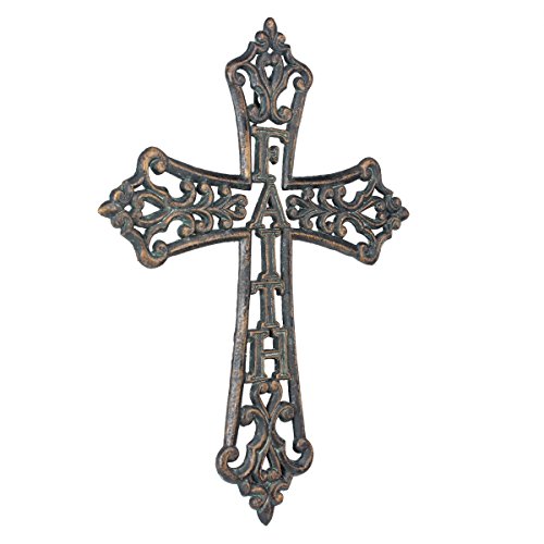 Stonebriar Collection Cast Iron Faith Wall Cross #TOP1