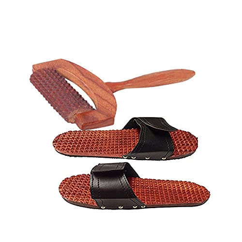 FA INDUSTRIES wooden Handle massager (5×3) In, wooden acupressure back pain relief massager multi purpose body massager with 8 massage roller (6.5×3) In, (Only Massager Manufacturering)