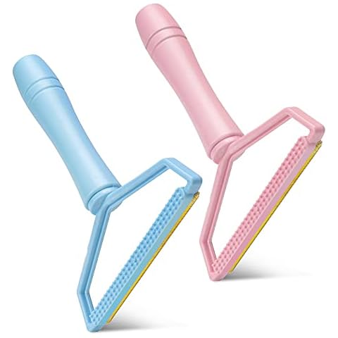 Lint Roller, Gadom 2PCS Lint Remover Carpet Portable Double Sided Plastic Lint Roller Clothes Fabric Shaver Hair Remover for Clothes Carpet Pet Hair Cover