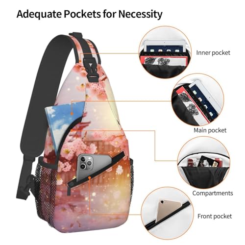 Bolso Cruzado Cherry Blossoms para Hombre y Mujer miniatura 4