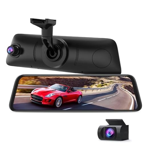 AUTO-VOX V5PRO OEM Look Rear View Mirror Camera with Neat Wiring, Anti-Glare Mirror Dash Cam , 9.35'' Full Laminated Ultrathin Touch Screen , Dual 1080P Super Night Vision with Sony Sensor