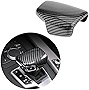 JINZHAO Sport Style Carbon Fiber Print Gear Shift Knob Cover Trim Replacement for Audi A4 S4 2017-2023 /A4 allroad 2017-2022/ A5 S5 2017-2023/ Q5 2017-2023/SQ5 2018-2023/ Q7 2017-2019/