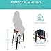 Best Choice Products Set of 4 Indoor Outdoor 30in Industrial Stackable Backless Steel Bar Height Stools w/Distressed, Weather-Resistant Finish, Wooden Seats, Rubber Cap Feet - Bronze
