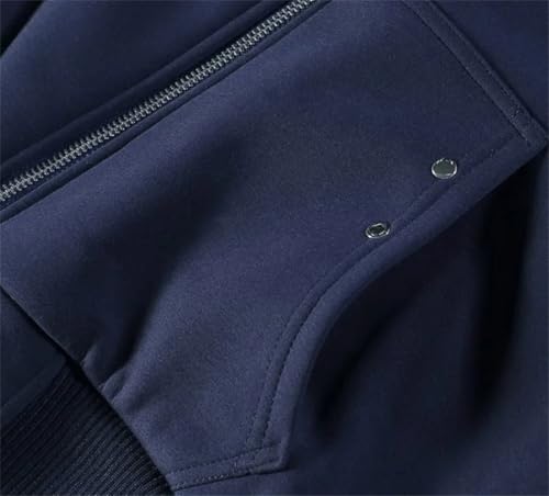 Mens Winter Thick Fleece Lining Hoodie Sweatshirts Zipper Warm Casual Loose Fit Casual Overcoats4