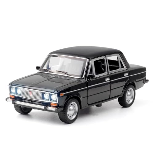 Image of WORSHIPER Diecast 1:24 Lada 2106 Alloy Car Model High Simulation Metal Toy Classic Car Vehicles Model Sound Light Collection Children Gift [Multicolor]