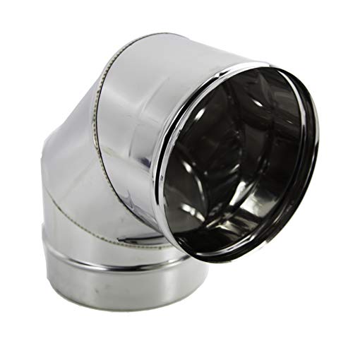 CURVA CURVE 90° ACCIAIO INOX 304 DIAM. 200 mm PER