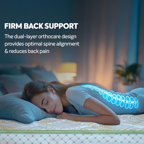 Image of Sleepwell Pro Spinetech Classic Mattress| Orthopedic Support | 3-Zoned Profiled Resitec Design | Quilted Top | Natural Latex | Double Size | 75x48x6 | 12 Yr Warranty