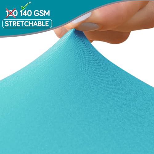 Image of HOKIPO 'SereneSolids' 140 GSM Shell Chair Cover, Mid Century Modern Dining Chair Cover, Pack of 1, Sky Blue (AR-6248-SBL)