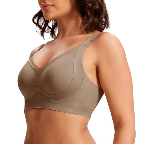 Women's Wireless Bra, Seamless Soft Push Up Bralettes, No Underwire Comfortable Full Coverage Everyday Bra - Image 7