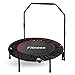 Trampoline Fitness, Trampoline Pliable Ø 102 cm, Mini Trampoline Intérieur avec Poignée Réglable, pour Adultes et Enfants, Charge 150 kg