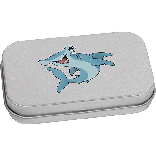 Azeeda 80mm 'Hammerhead Shark' Metal Hinged Tin/Storage Box (TT00147213)