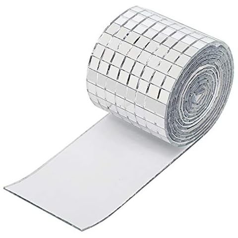 PCKOBEVER Self Adhesive Mirror Tiles Roll Cover