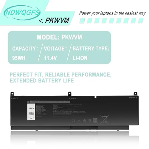 Image of Notebook Battery PKWVM for Dell Precision 7550 7560 7750 7760 Mobile Workstation Series C903V Battery for TouchSmart 680 670 690