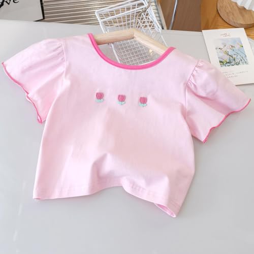 Image of Peacolate 2-7 Years Summer Clothing Set 2pcs Short Sleeve Bowknot T Shirt and Tutu Skirt