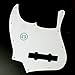 Custom bass Guitar Pickguard For Jazz Bass 5 String JB,4ply White Celluloid Pearloid