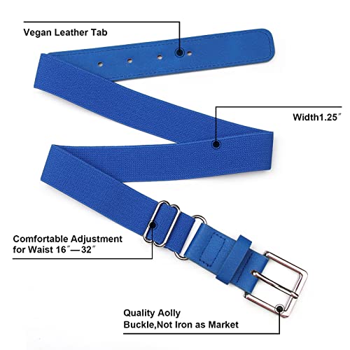 UnFader Baseball Socks and Belts Combo for Youth and Adult, Elastic Softball 2 Pair Socks and 1 Belts2