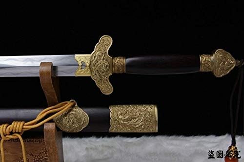 Sword Rotary Forging Refining Feather Grain Pattern Steel Clay Tempered #299