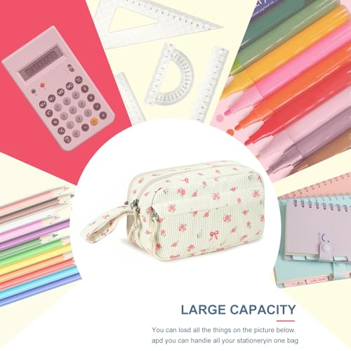 Image of Bluboon Big Capacity Pencil Case Pencil Pouch Pen Case School Supplies Cute Pencil Box Pencil Bag for Teen Girls Boys Women Man