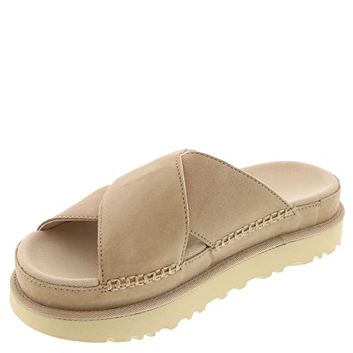 Ugg Women's Goldenstar Cross Slide Sandal, Driftwood, 9 #TOP19