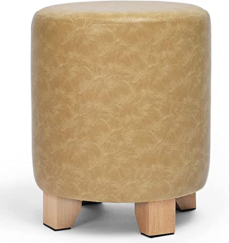 Taburete otomano de PU con asiento acolchado debajo del escritorio 2