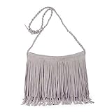 Bao Core Womens Hippie Suede Retro Vintage Fringe Tassle Faux Leather Shoulder Bag Messenger Crossbody Handbag