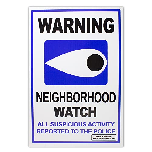 Signs'R Us Warning Neighborhood Watch Eye 12