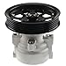 LENSIASIN Power Steering Pump 1pc Aluminum with Pulley L4 for Saab for 9-3 2.3L 2002 & 2.0L 2000-2003 O-Ring-Hose Port Type 5061841 20-846