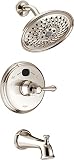 Delta Faucet T14400-PNT2O Traditional Tub Shower, Polished Nickel