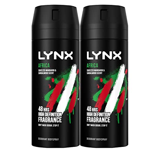 (2 PACK) Lynx AFRICA Body Spray (2 x 150ml)