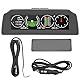 KIMISS GPS-Geschwindigkeits-Neigungsmesser, GPS-Neigungsmesser PMH KMH Neigungsmesser HUD Pitch Tilt Angle Display Kompass-Geschwindigkeitsüberwachung Universal für Autos