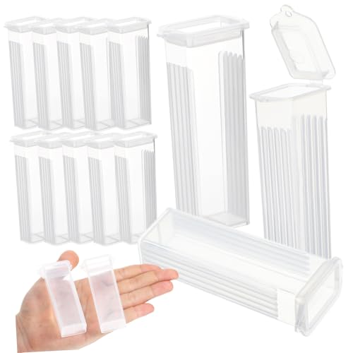 CONGARTENO 50個 顕微鏡用スライドボックス 製病理スライド収納ケース 学生 研究者向け ラボ用簡単清掃可能収納ボックス