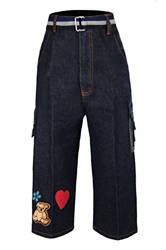 Kaylee Firefly Girl Toddler Kids Teens Jeans with Teddy Bear Belt 2-14 Yrs